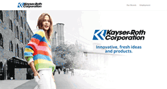 Desktop Screenshot of kayser-roth.com